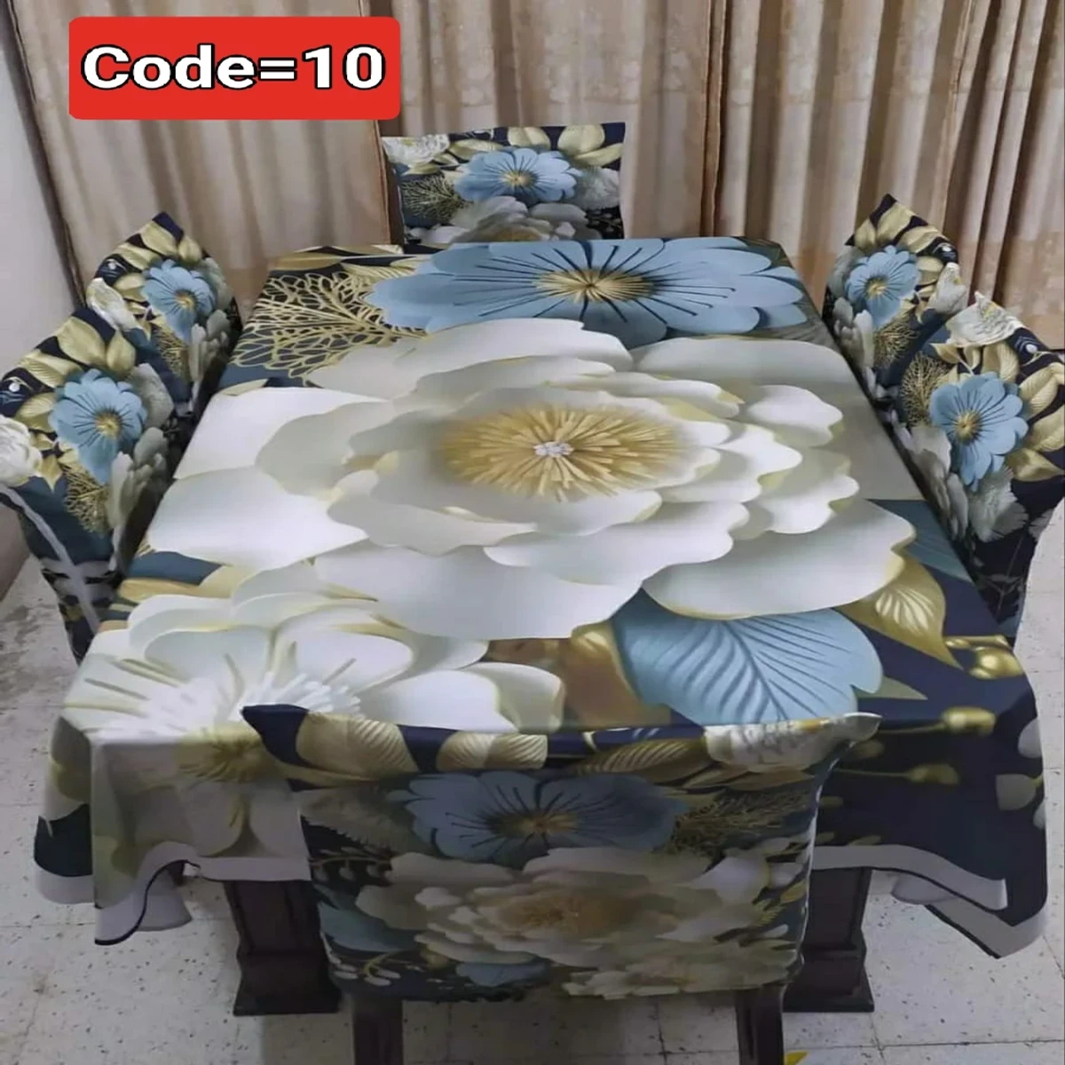 3D Pint Dining Table and Chair Cover Code=10